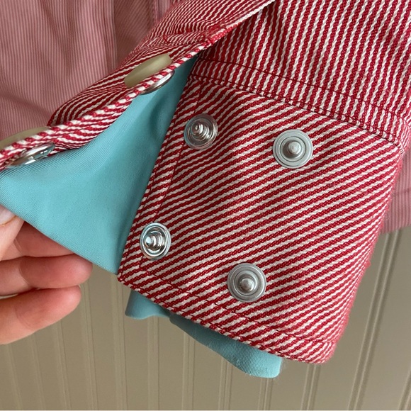 Nike 6.0 Red & White Striped Snowboard Winter Jacket Women’s Size Small - Picture 4 of 10